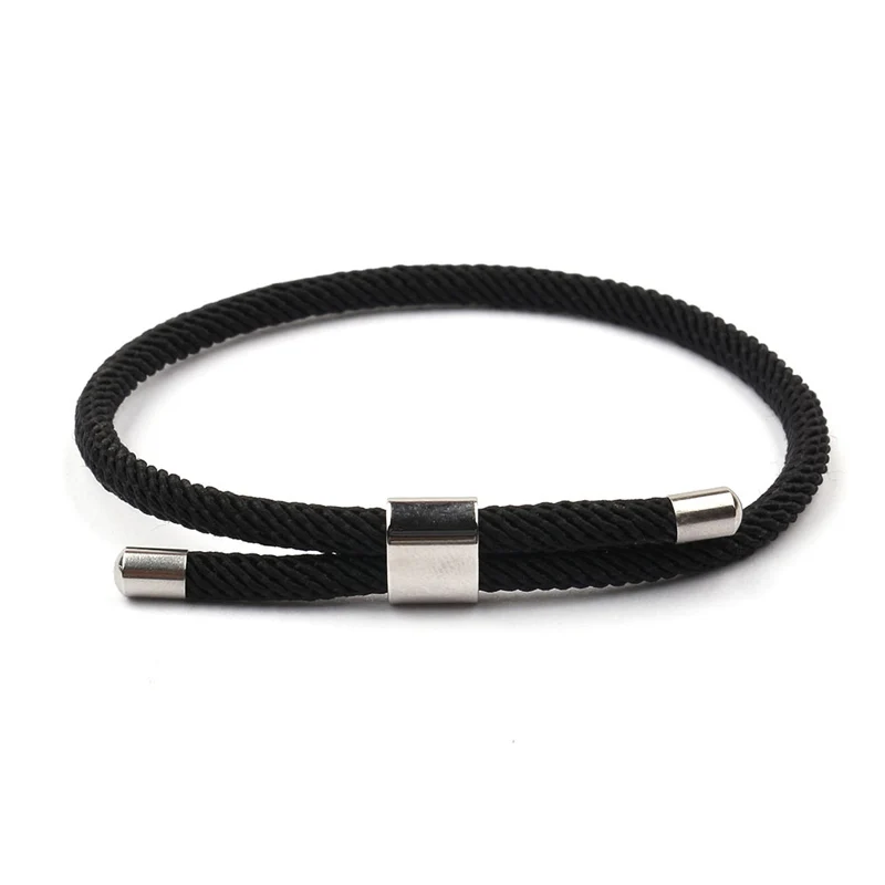 black NIUYITID Красная Нить Pulseras Mujer влюбленных Шарм Braclet ювелирные изделия ip bileklik armbandjes dames 10 цветов - Окраска металла: black