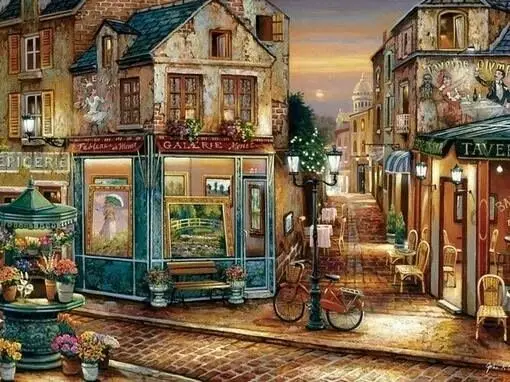 Рукоделие Приморский Цветочный Фруктовый магазин сценическая 14ct непечатная