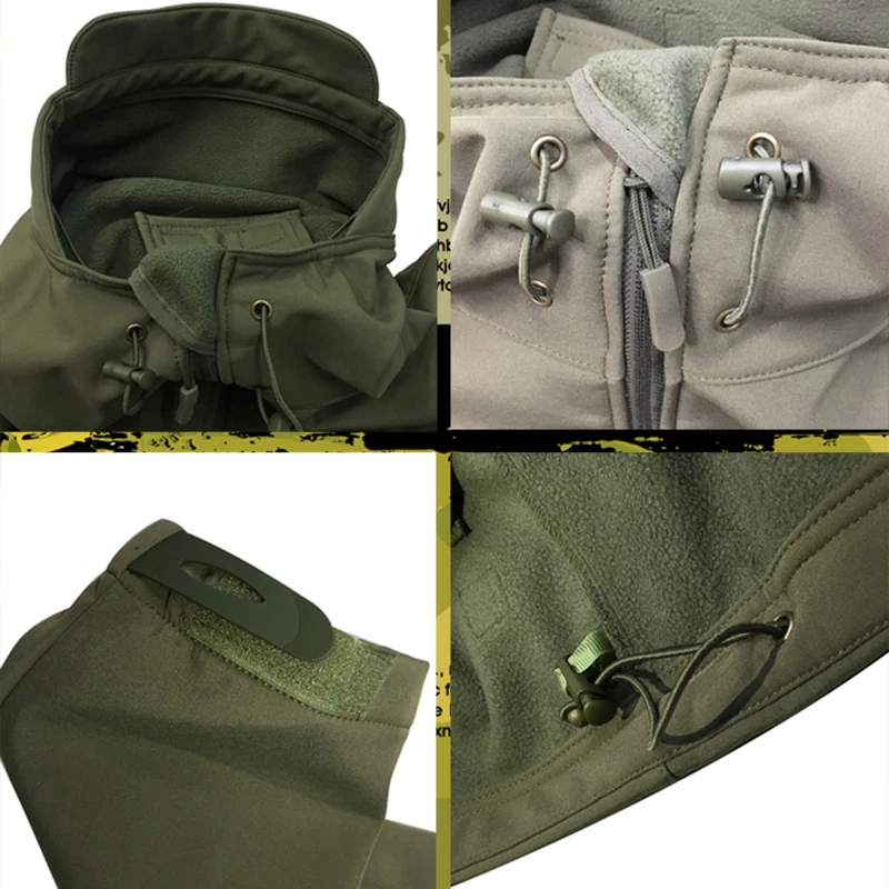 Тактическое снаряжение софтшелл камуфляжная куртка мужская армейская