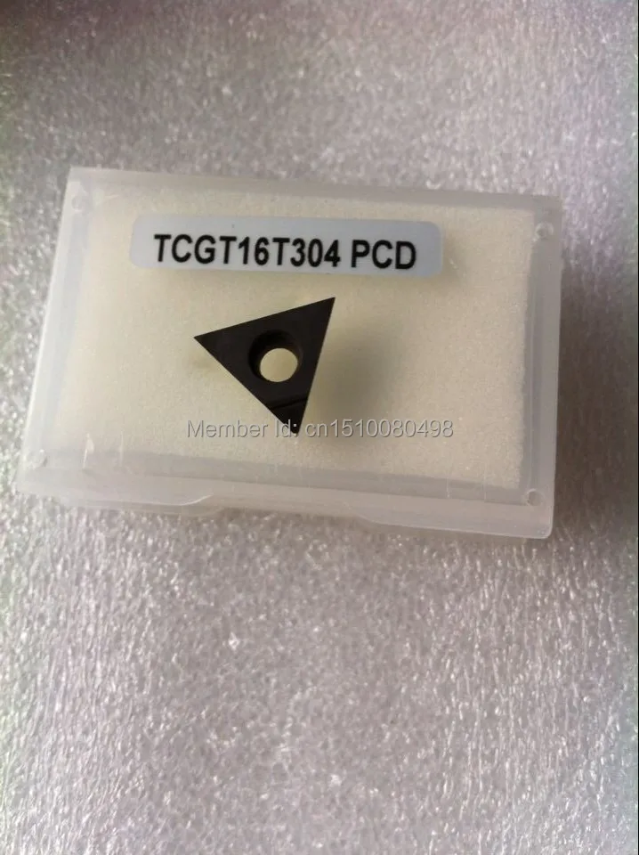 

2 шт. PCD вставки TCGT16T304 PCD подходит для токарных инструментов