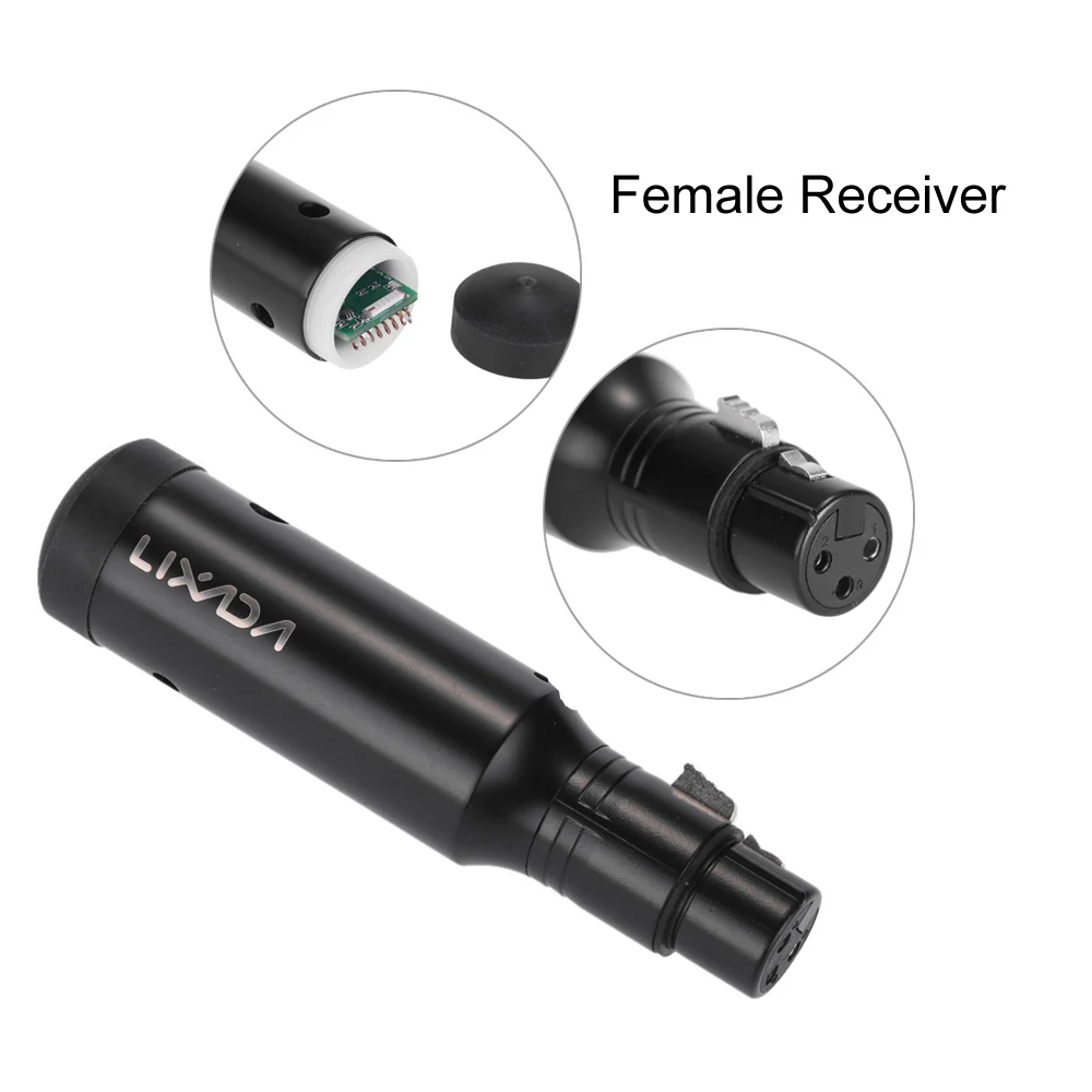 Lixada Led Dmx 512 контроллер беспроводной приемник перезарядка 2 4G Ism Dmx512 Женский для