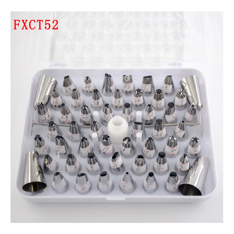 Инструменты для выпечки из нержавеющей стали печенье 52 наборы наконечников