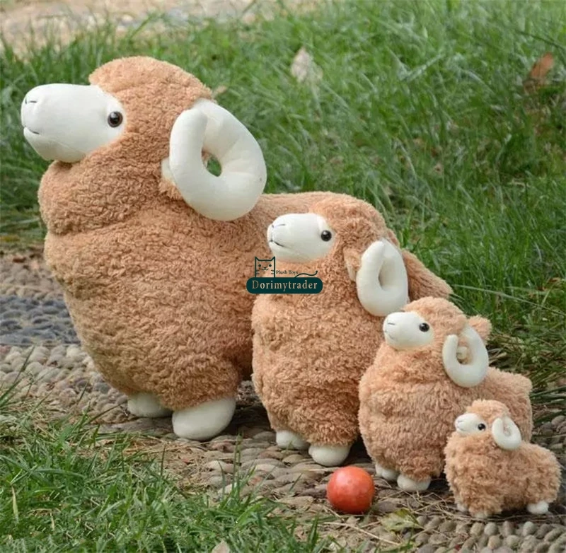 Dorimytrader Jumbo Lovely Мягкая плюшевая игрушка из овечьей шкуры Игрушечные куклы из козлята Большой подарок для малышей 35inch 90cm DY60270