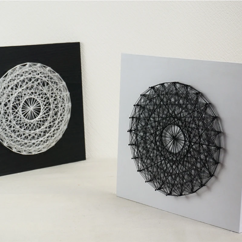 3D String art абстрактный Ловец снов круговая пряжа живопись тайное гнездо свадебное
