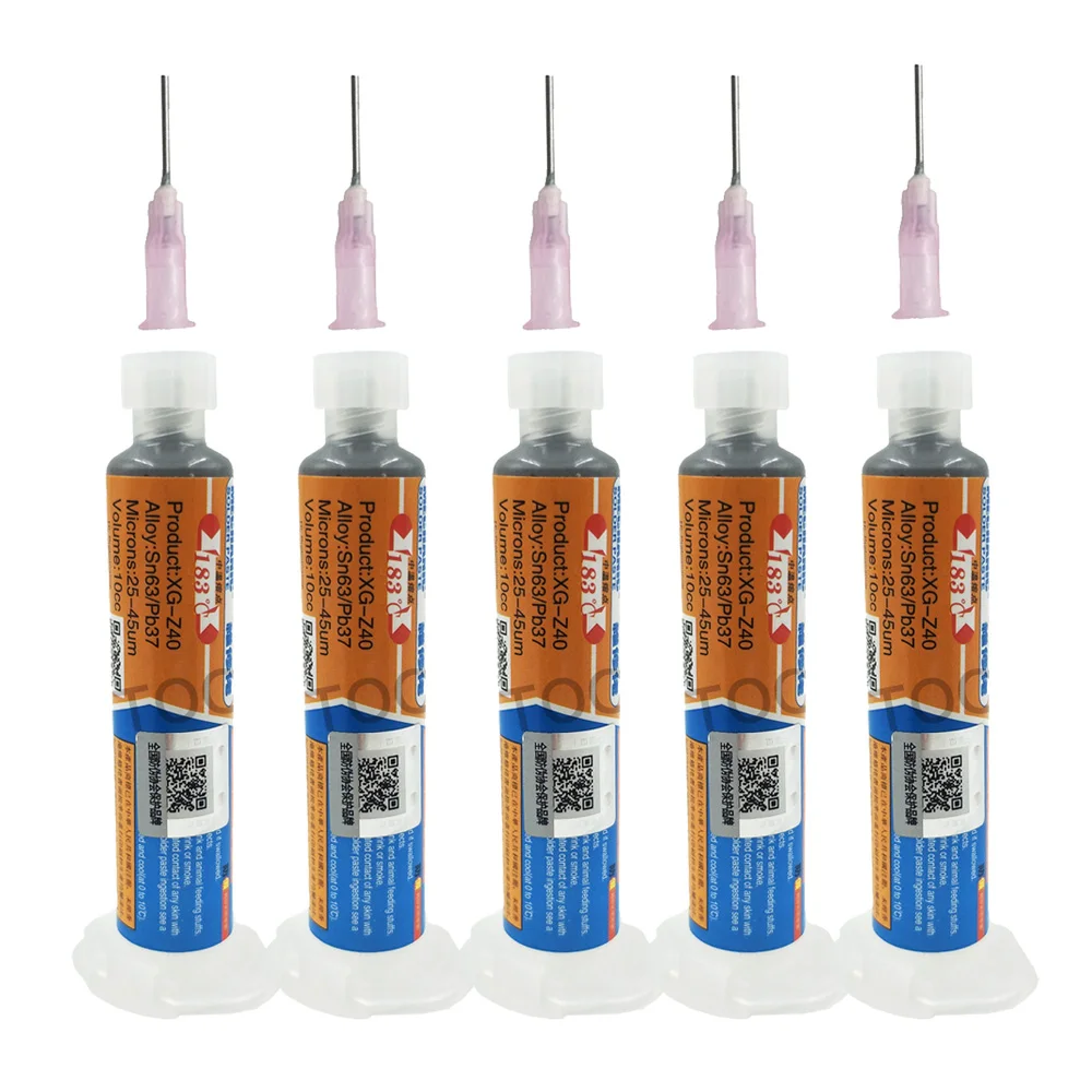 5 шт./лот механик 10cc XG-z40 BGA флюс паяльной пасты Sn63/Pb37 для ремонта мобильного телефона шприц паяльная паста паяльная сварка