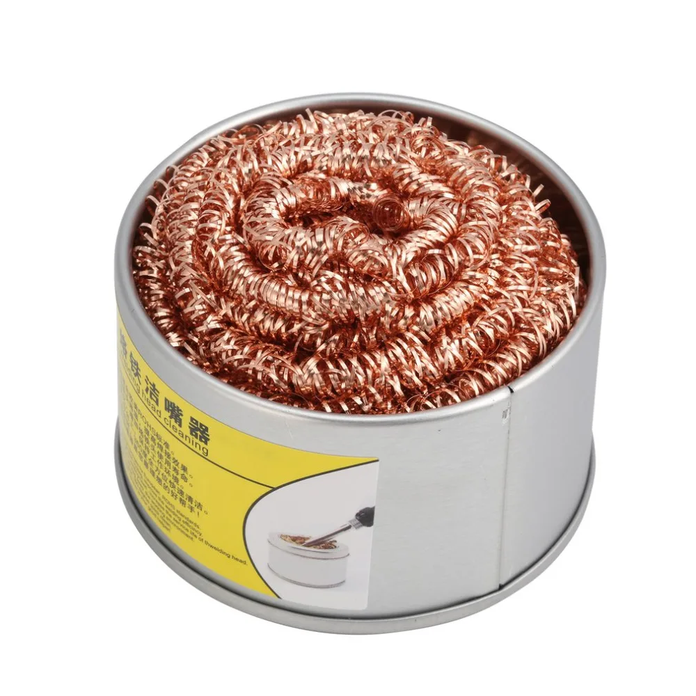 2 шт. стальная Чистящая проволока шаровая припой Железный наконечник очиститель