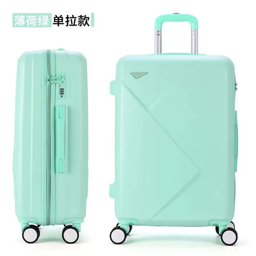 only 1 pcs suitcase KLQDZMS 20/22/24/26/28inch retro rolling luggage sets trolley case with cosmetic bag fashion travel suitcase on wheels - Цвет: only 1 pcs suitcase