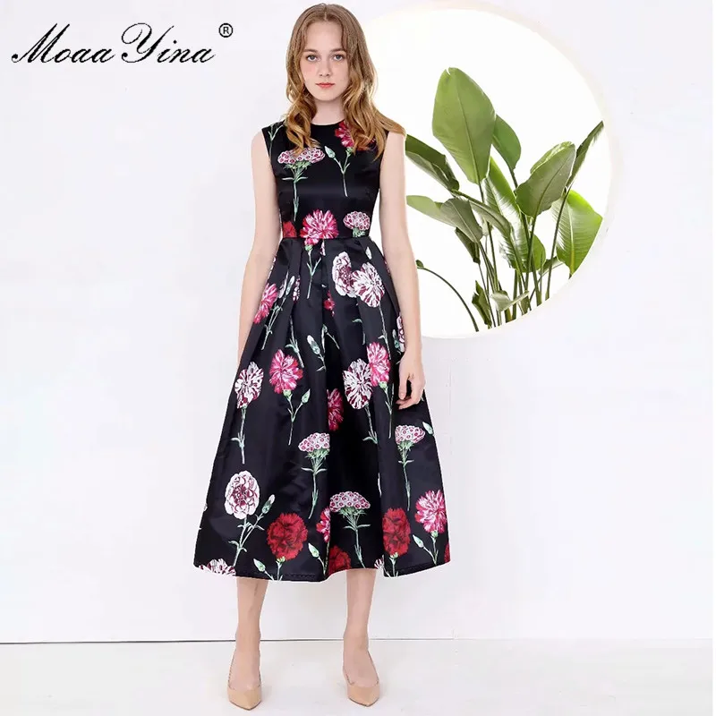 MoaaYina модельер взлетно-посадочной полосы платье сезон: весна–лето женское отпуск