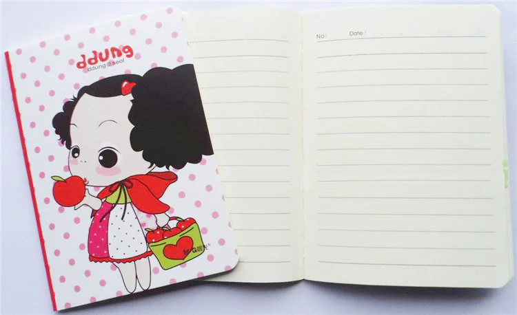 6 видов конструкций Корейский мультфильм мягкая копия блокнот/дневник/блокнот