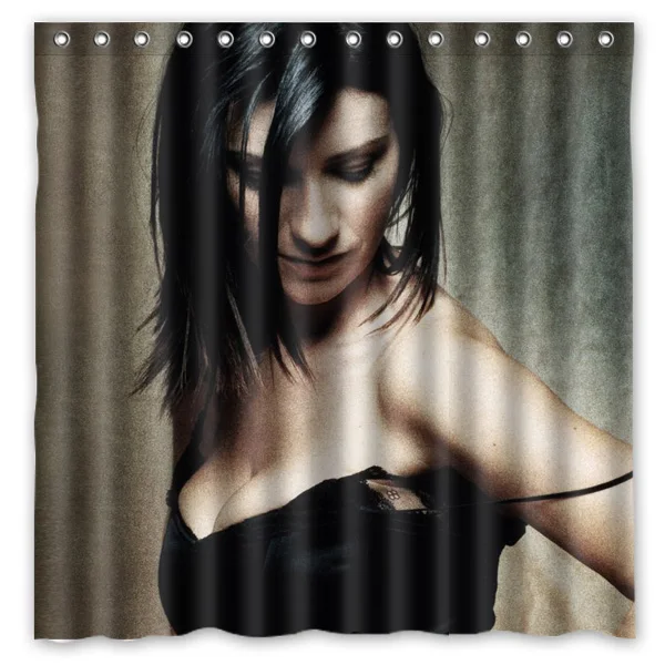 Водонепроницаемая занавеска для душа laura pausini 180x180 см из полиэстера 12 белых