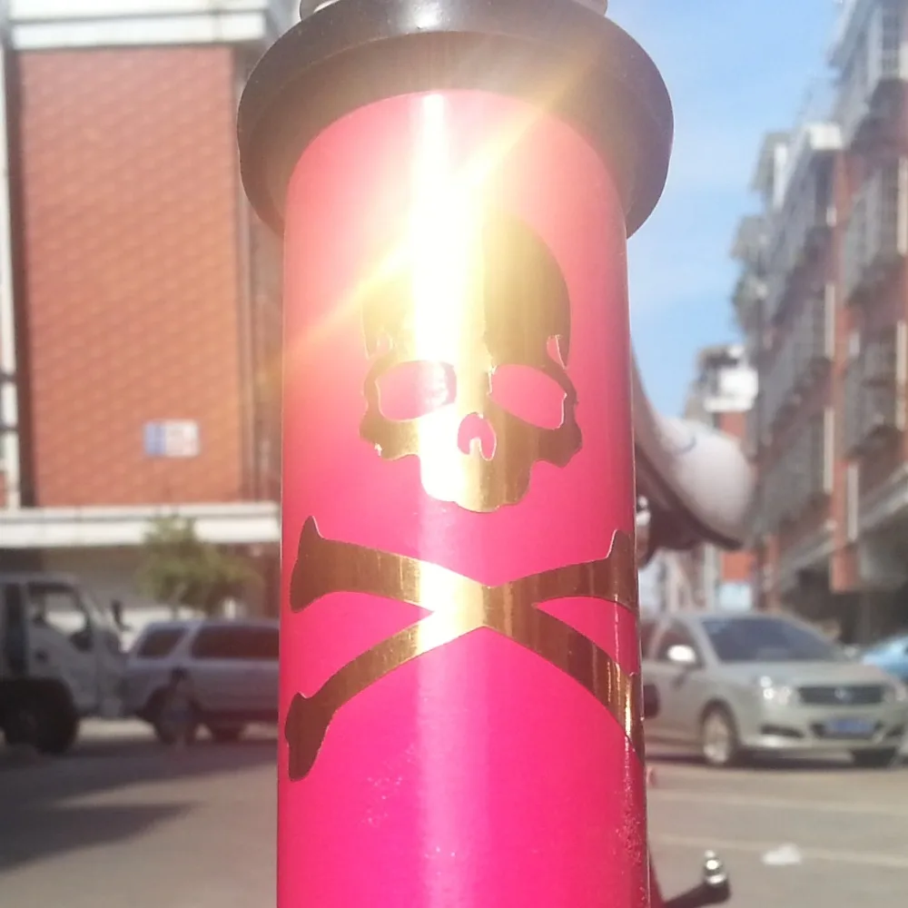 1 шт. Сделай Сам велосипед Светоотражающий с принтом черепа наклейки для езды на