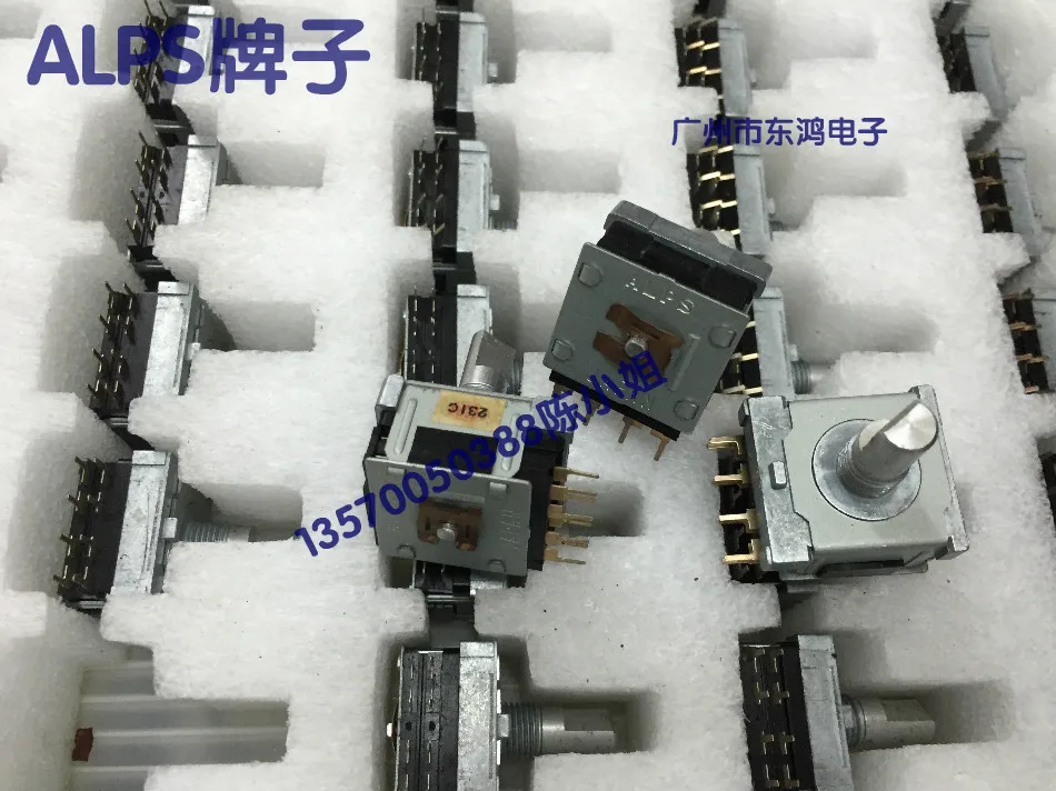 

2PCS/LOT Japanese authentic ALPS Alps type 20 encoder 28 positioning rotation 240 degrees half shaft 15MM