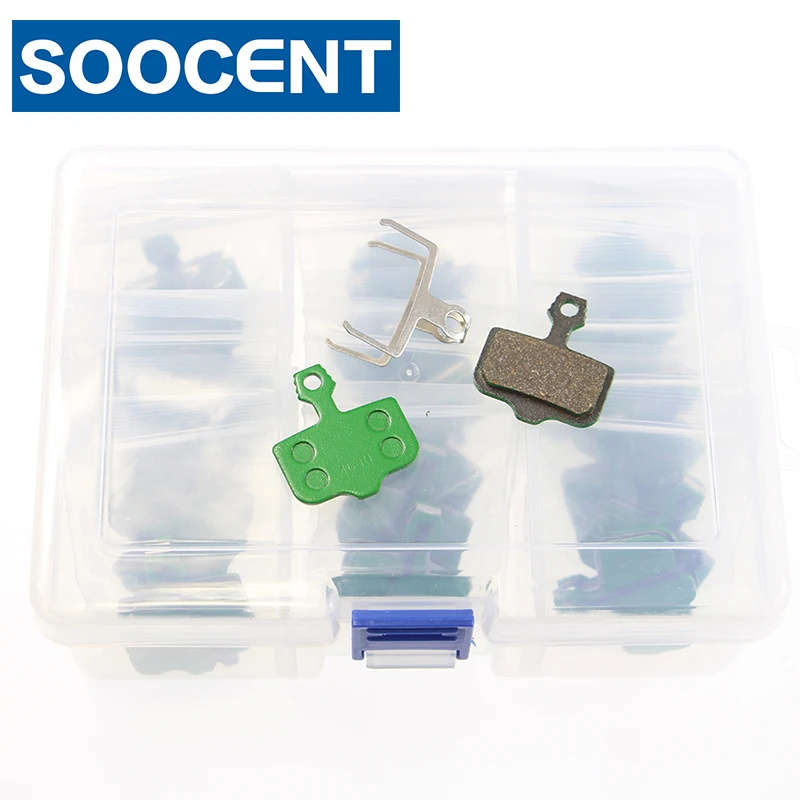 20 пар в коробке Зеленые Полимерные велосипедные дисковые Тормозные колодки для
