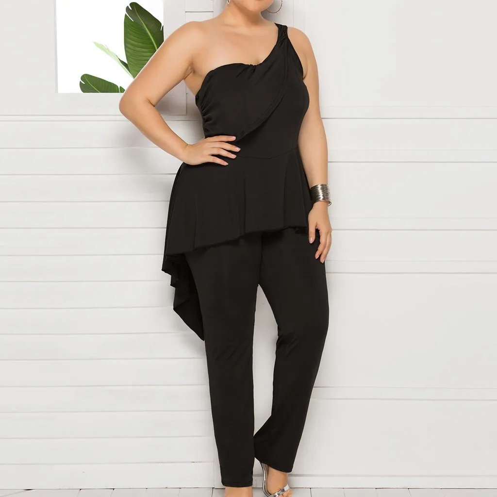 Женские летние брюки новинка 2019 стрейчевый женский комбинезон сексуальный плюс
