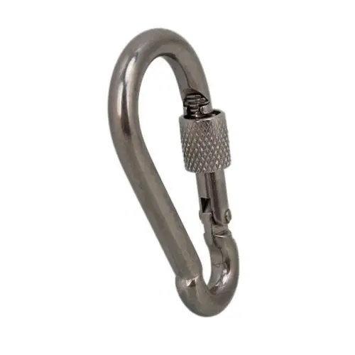 Серебряный M6 61 мм Heavy Duty 304 Нержавеющая сталь Быстрый звено цепи карабин|carabiner