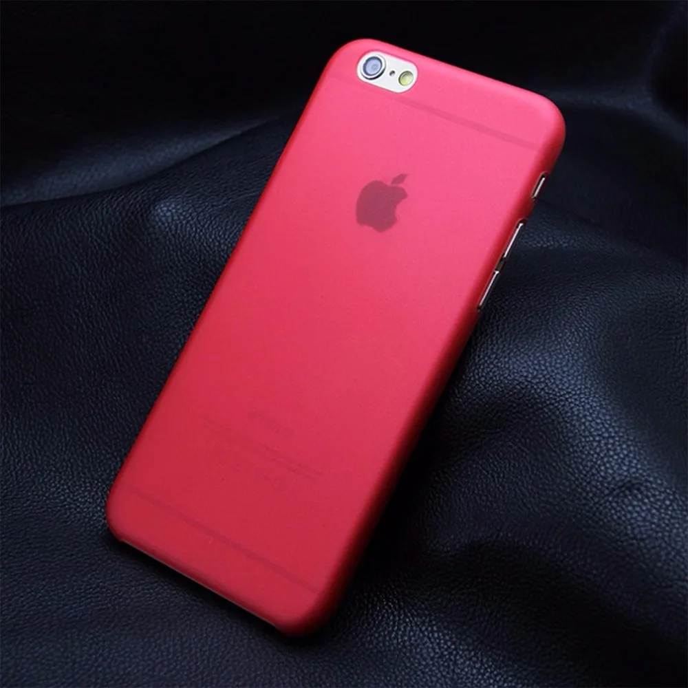 Матовые прозрачные ультра-тонкие 0 3 мм чехол для iPhone 6/6S 7 PP защитный кожа Shell Apple 6/7