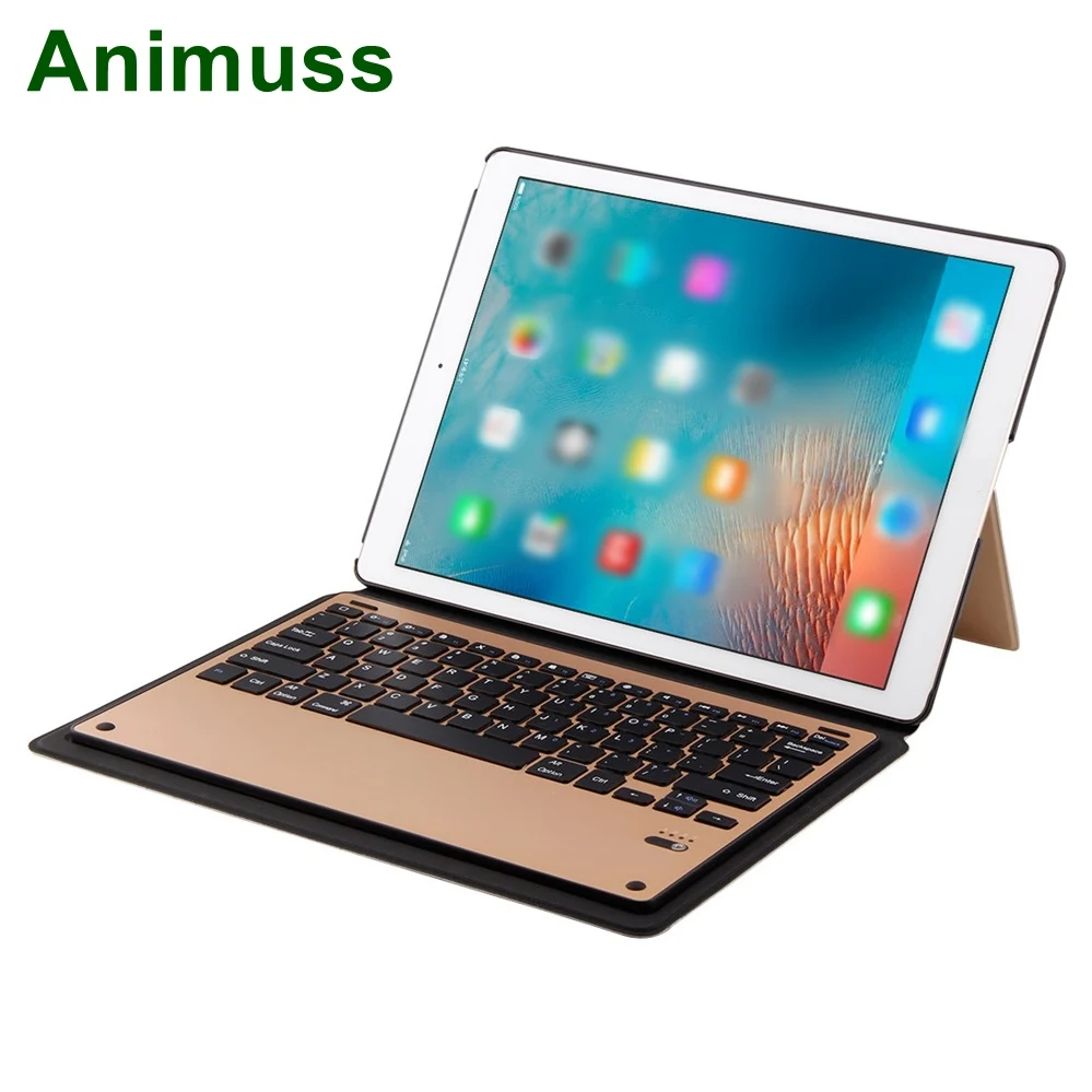 Animuss PU кожаный 12 9 дюймов Bluetooth Беспроводная Магнитная клавиатура для iPad Pro 9|Чехлы