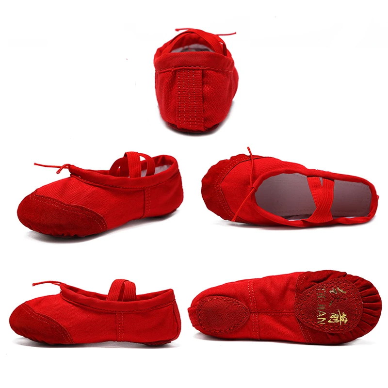 Профессиональная танцевальная обувь на плоской подошве для детей Кожаные