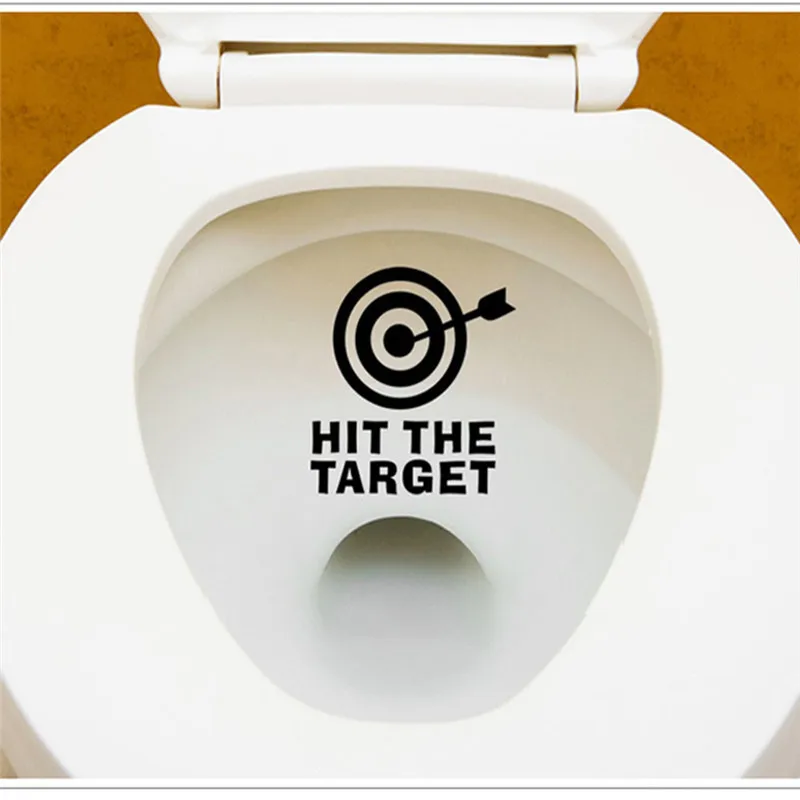 DIY Arrow &amp HIT THE TARGET стикер для сиденья унитаза в ванной водостойкие наклейки
