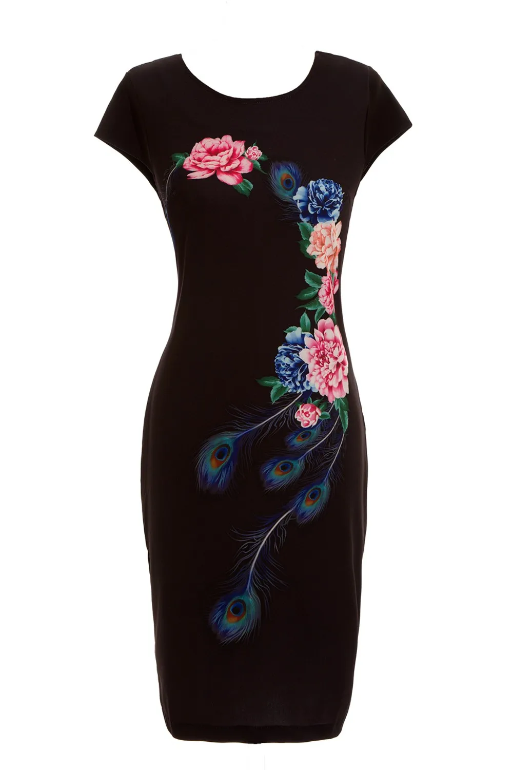 Женское платье карандаш MisShow элегантное с цветочным принтом повседневное
