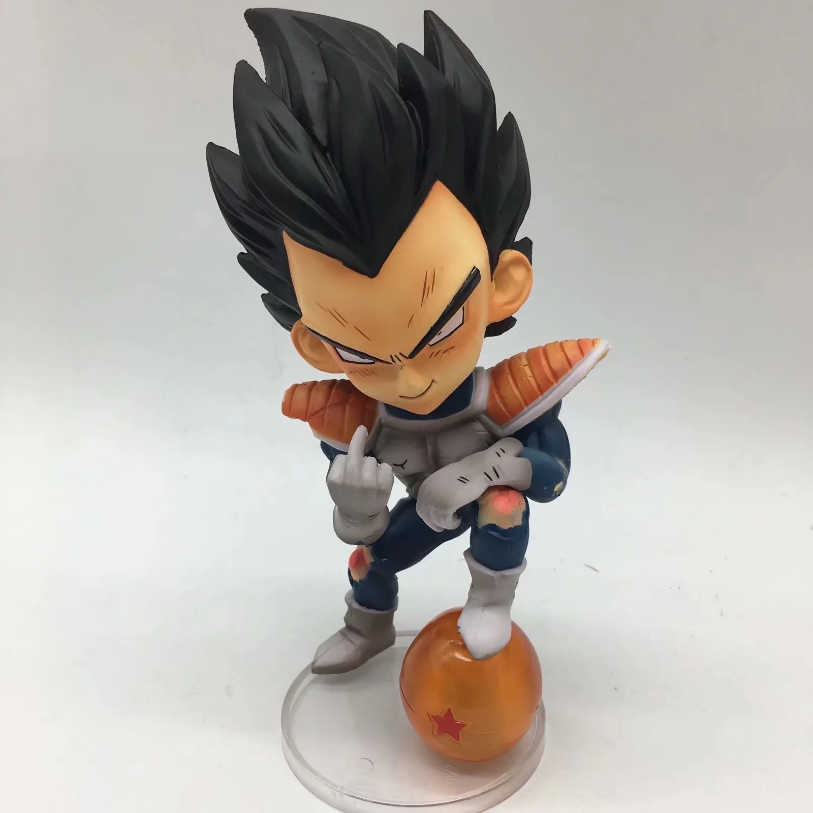 Dragon Ball Z Вегета Забавный средний палец фигурка супер сайяна модель игрушки| |