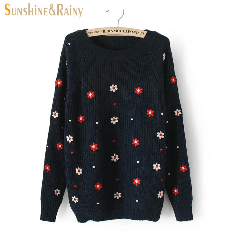 2016 осенне-зимние повседневные пуловеры топы с длинными рукавами вязаный свитер