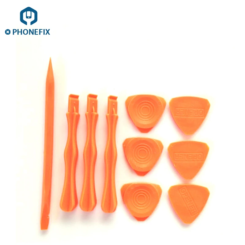 

PHONEFIX 10Pcs Screen Repair Kit Opening Tools Plastic Spudger Pry Blade Set for iPhone Repair Samsung Opening Tools Repair Kit