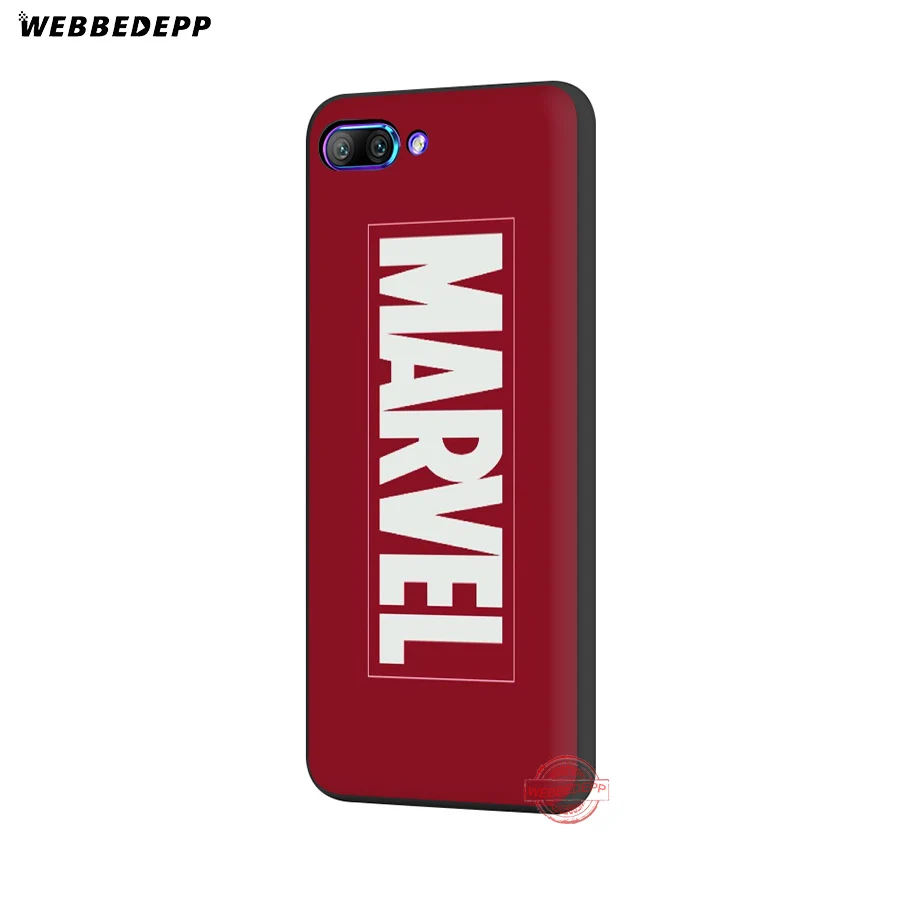 WEBBEDEPP класса люкс с логотипом комиксов Marvel мягкий чехол для Honor 20 10 9 9X8 Lite 8C 8X 7X 7C 7A, 3 Гб оперативной памяти, 6A Pro вид 20