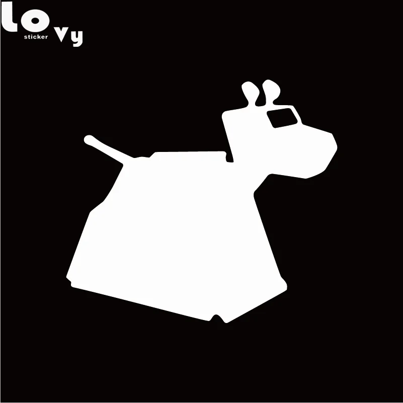 Доктор Кто K9 робот собака стикер стены силуэт с рисунком робота из мультфильма