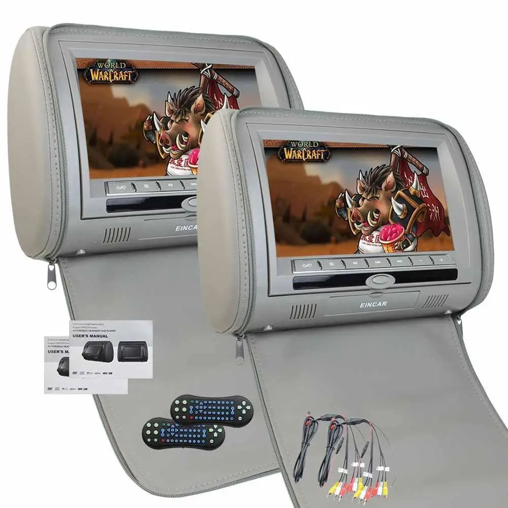 Автомобильный подголовник dvd плеер x2 9 ''ЖК дисплей Экран Портативный