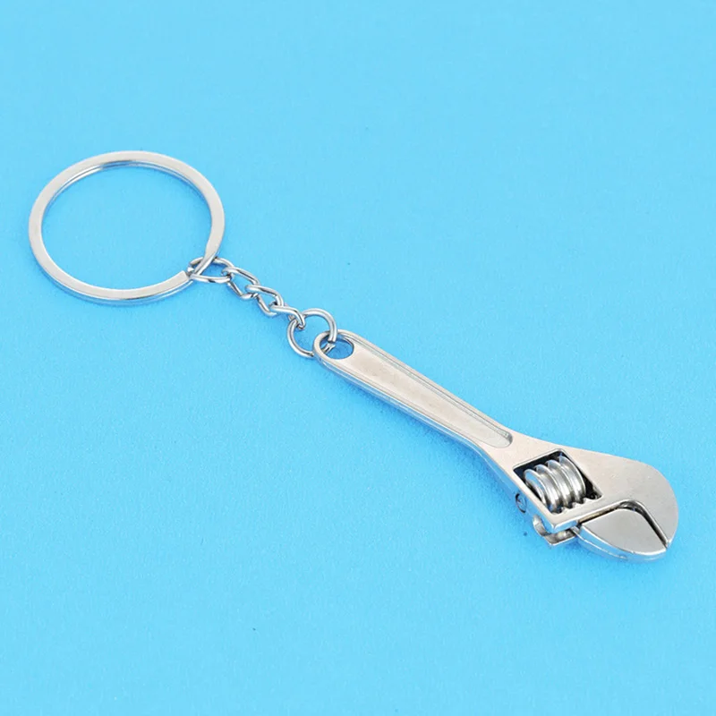 Металлический Регулируемый мини инструмент гаечный ключ брелок кольцо для