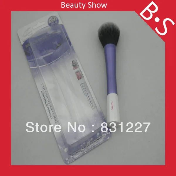 Профессиональная фиолетовая кисть для пудры с плоским дном Кисть