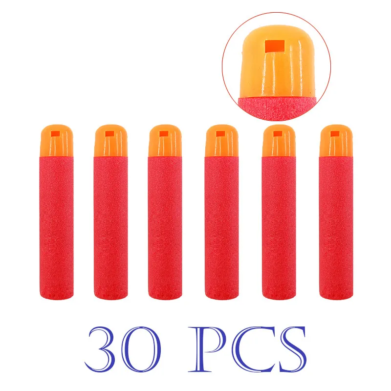IPiggy 30 шт. 9 5x2 см кабулк красный цвет снайперская винтовка пули Дартс для Nerf Мега
