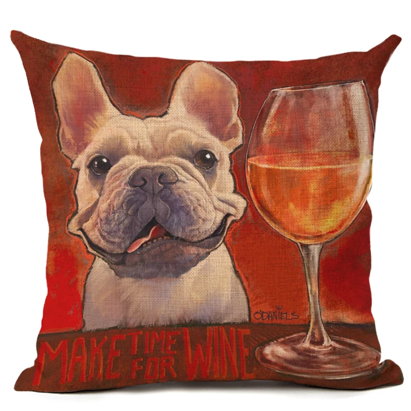 45x45 креативный Мультфильм цветная Собака Декор для дома наволочка декоративная