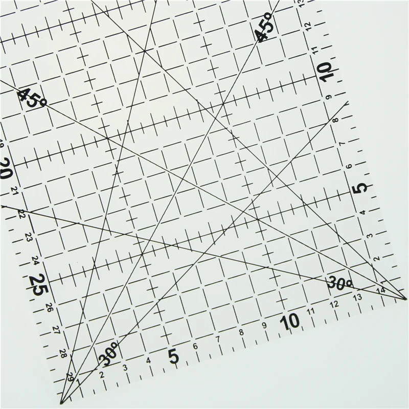 1 Pc 30 * 15 Cm Patchwork Ruler Quilting Tools High Grade Acrylic Material Transparent Scale School Supplie | Канцтовары для офиса