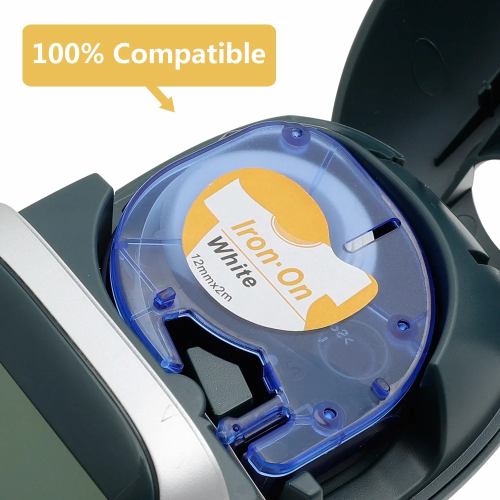 2 упаковки ленты для этикеток DYMO LetraTag 18771 12 мм 3 цвета|label dymo|dymo printer labelsletratag dymo |