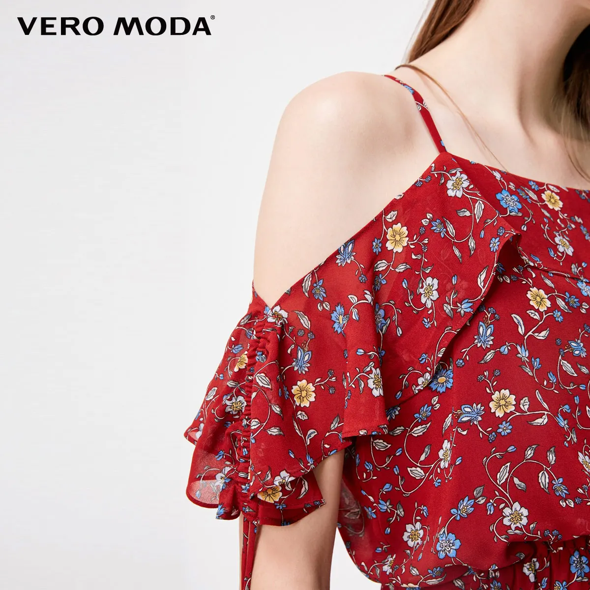 Vero Moda женский комбинезон с открытыми плечами и широкими штанинами | 31839X502