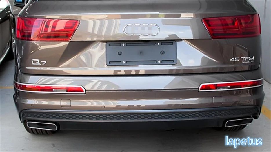 Lapetus Front &amp Rear Fog Lights Lamp Decoration Frame Cover Trim A Set Fit For Audi Q7 S-line Sport 2016 2017 2018 ABS | Автомобили и