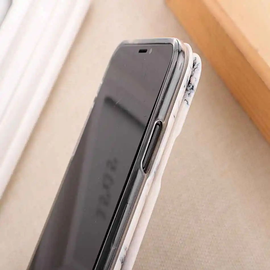 Чехол-книжка KISSCASE Luxrury Marble для iPhone 7 8 Plus X XS MAX XR мягкий чехол-держатель карт 6 6S |