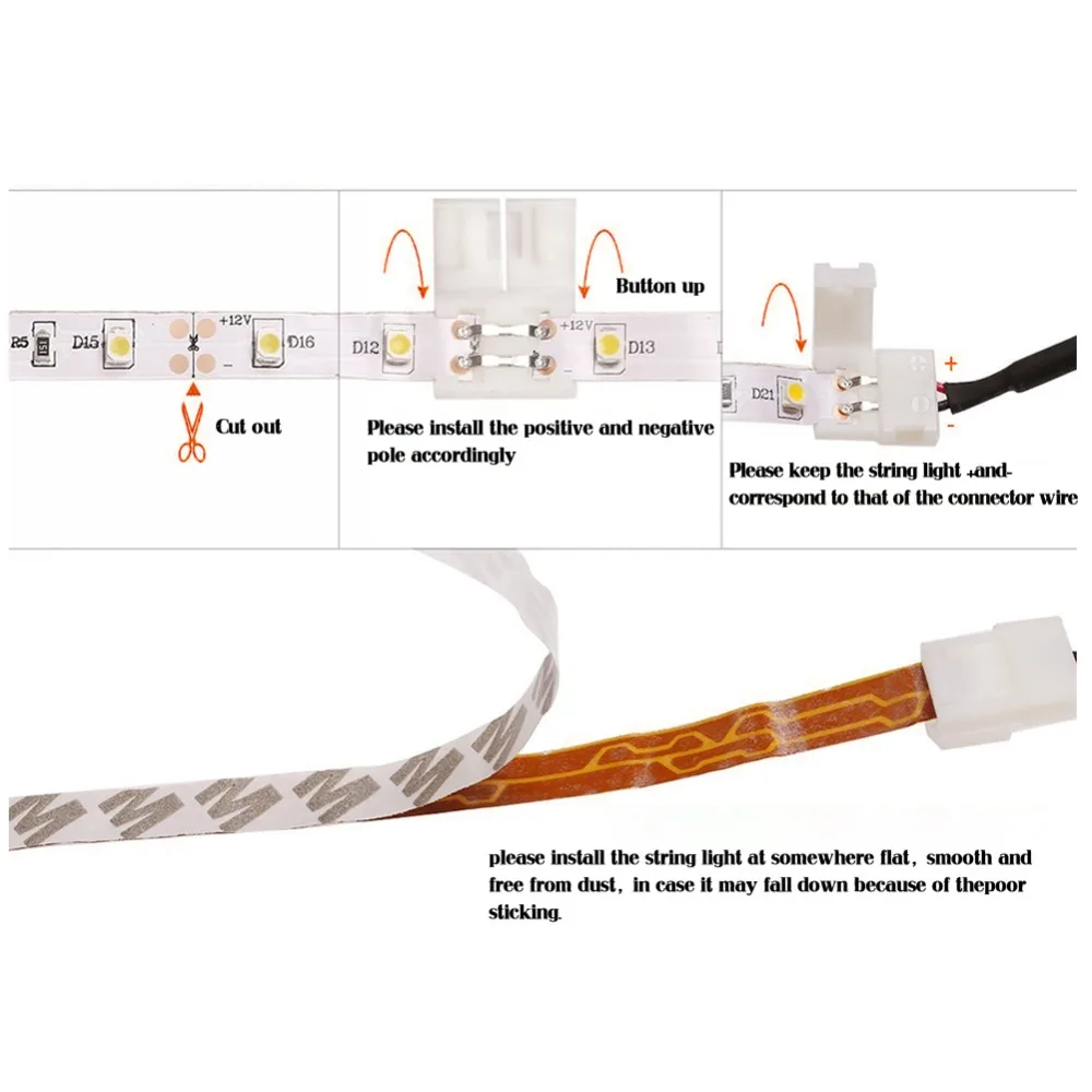 Светодиодная лента 5 в пост. Тока 3 ключа USB кабель мощный гибкий светильник лампа
