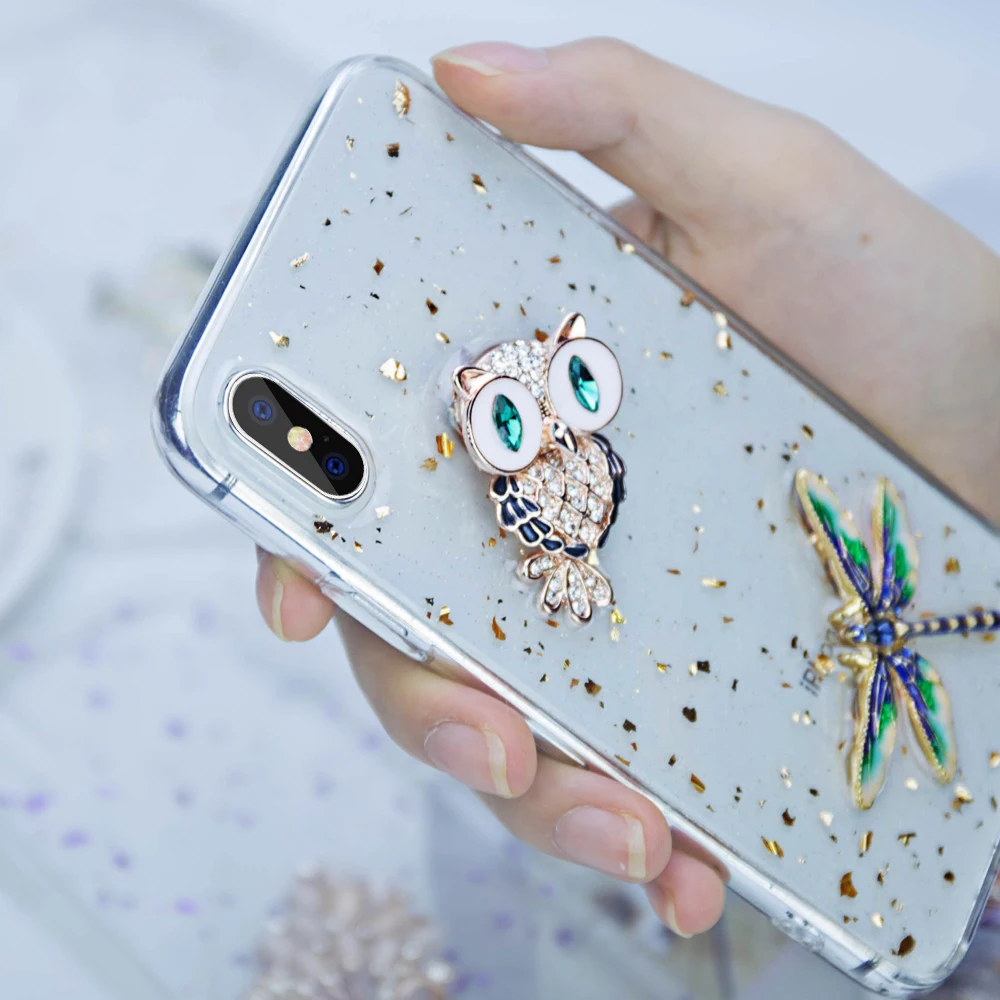 Чехол Ascromy для iPhone X роскошное ювелирное изделие жемчужный блеск цветок лошадь