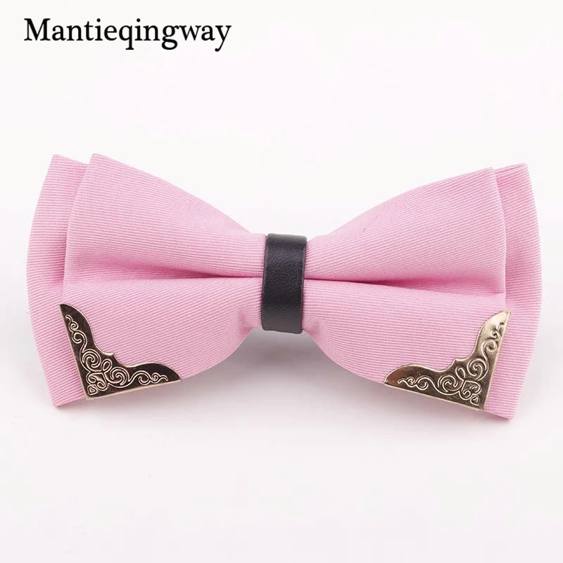 Мужской галстук бабочка mantieqingway однотонный деловой из полиэстера 6 см|bow tie|brand bow
