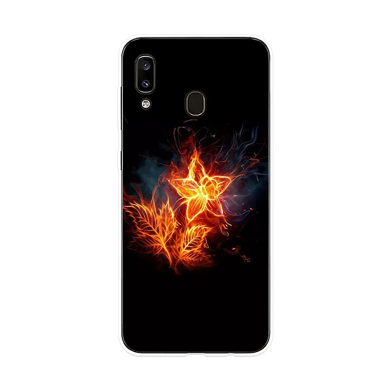 Silicone Case Flame Fire For Sumsung Galaxy A10 A20 A20E A30 A40 A50 A60 A70 A80 Phone Cover M10 M20 M30 |