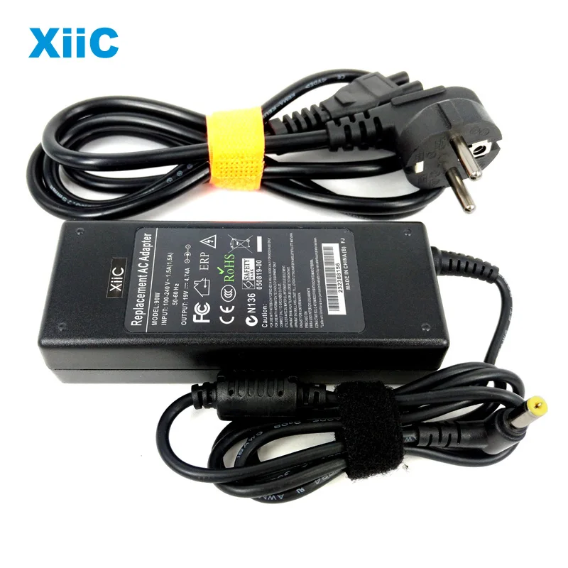 XiiC 19v 4.74a адаптер для ноутбука acer Spire 4710G 4720G 4730 ноутбук Ac источник питания зарядное устройство 5,5*1,7 мм 90w