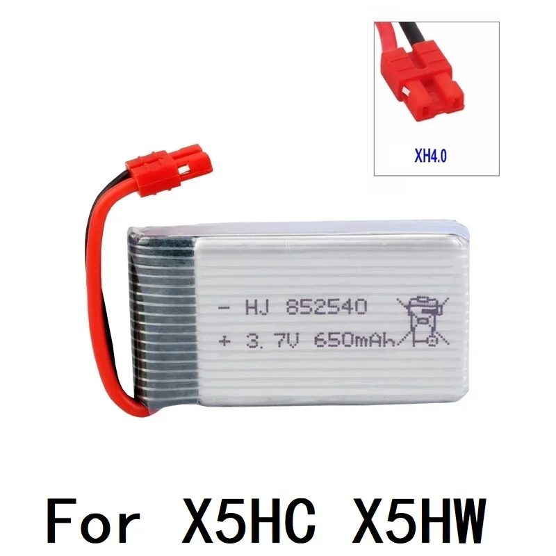 Цвет: желтый Высокая скорость 3,7 V 650mAH 25c для Syma X5C X5HC X5HW FY550 HJ818 HJ819 Квадрокоптер Lipo батарея 3,7 V 852540 батарея для XH4.0 разъем - Цвет: Цвет: желтый
