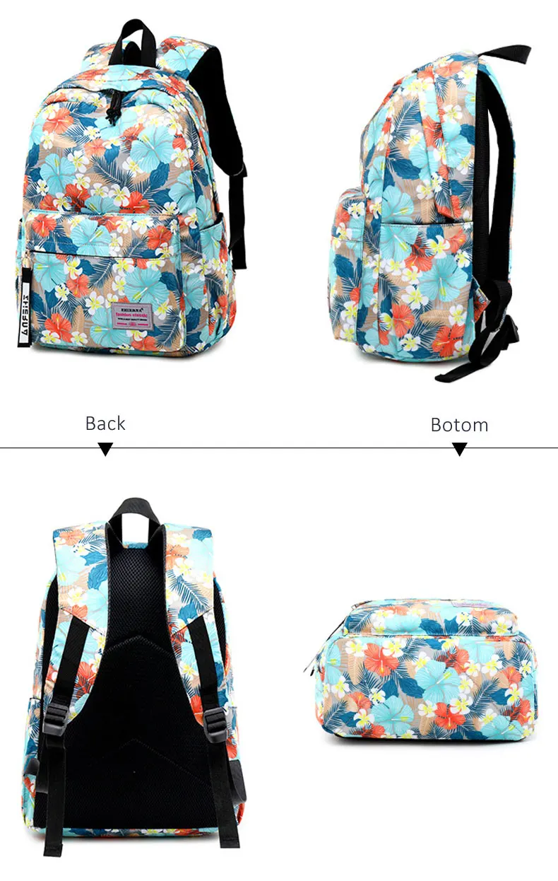 Модная холщовая женская школьная сумка, рюкзаки для девочек, Mochila Escolar, с принтом, рюкзак для компьютера, ноутбука, школьный рюкзак, сумка для книг