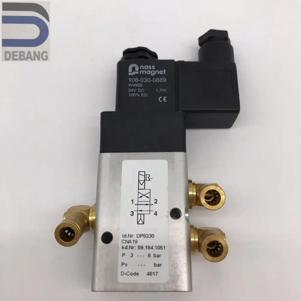 C пневматический 4 2 ходовой клапан 6 мм толкатель подходит для x3 латунный мундштук