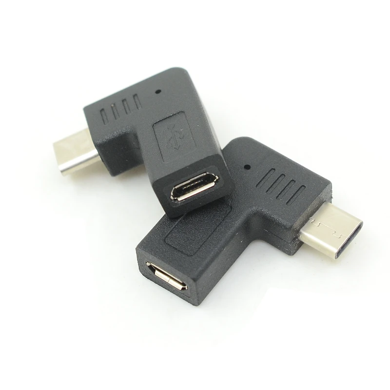 Угловой Универсальный USB 3. 0 Type C Штекерный разъем к микро гнездовому конвертеру