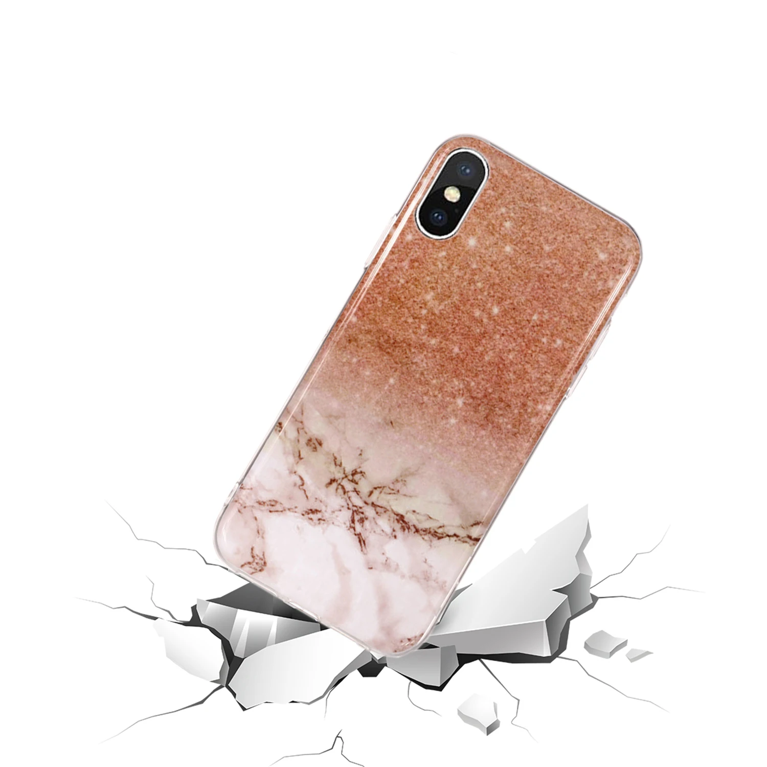 Модный Мягкий Силиконовый ТПУ Тонкий чехол с мраморным камнем для Sony xperia L1 L2 XA1 Plus