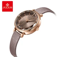 julius elegant women watch fashion dress leather bracelet watches casual lady quartz wristwatches clock reloj mujer montre femme